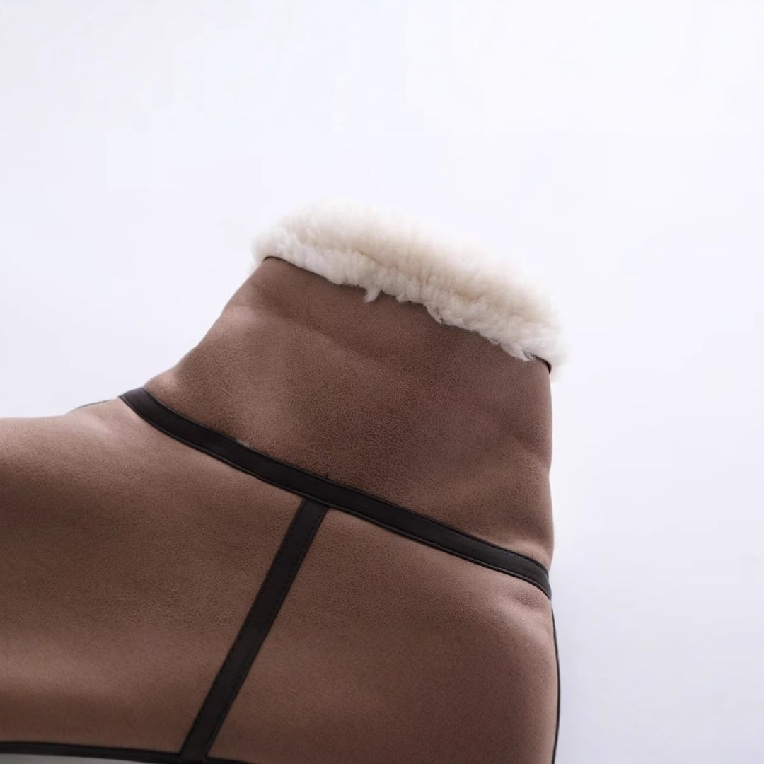 Damen Ärmellose Kunstvelours-Weste Shop Nory