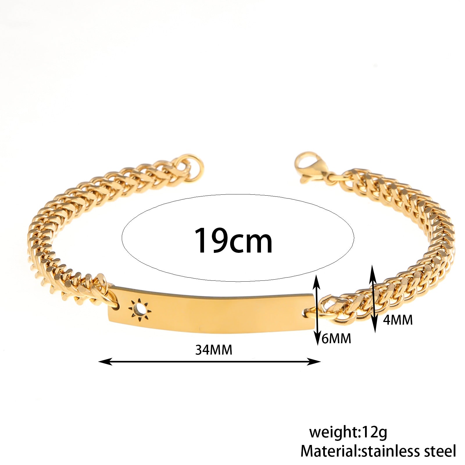 Damen Charmantes Armband mit gravierbarem Anhänger Shop Nory