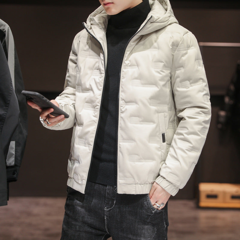 Herren Leichte gesteppte Kapuzenjacke mit Thermoisolierung und elastischem Saum Shop Nory