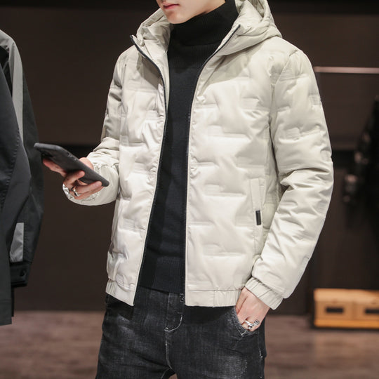 Herren Leichte gesteppte Kapuzenjacke mit Thermoisolierung und elastischem Saum Shop Nory