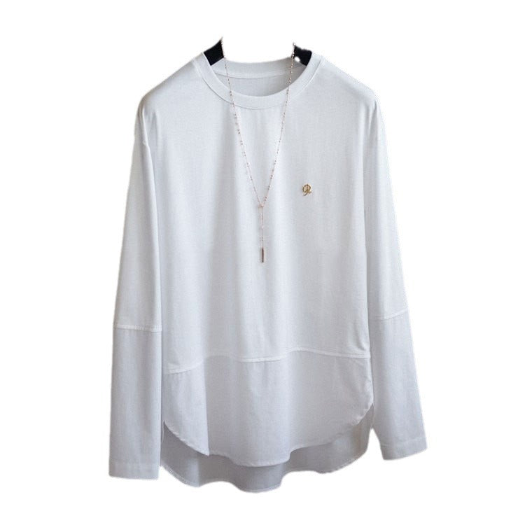 Damen Lässiges Langarmshirt mit elegantem Schnitt Shop Nory