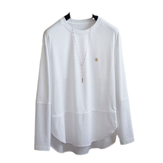 Damen Lässiges Langarmshirt mit elegantem Schnitt Shop Nory