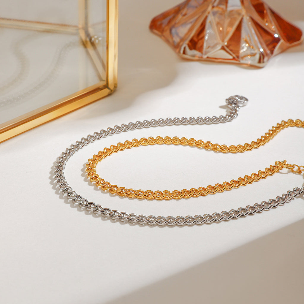 Damen Edelstahl Fußkette mit hochwertiger Gliederstruktur Shop Nory