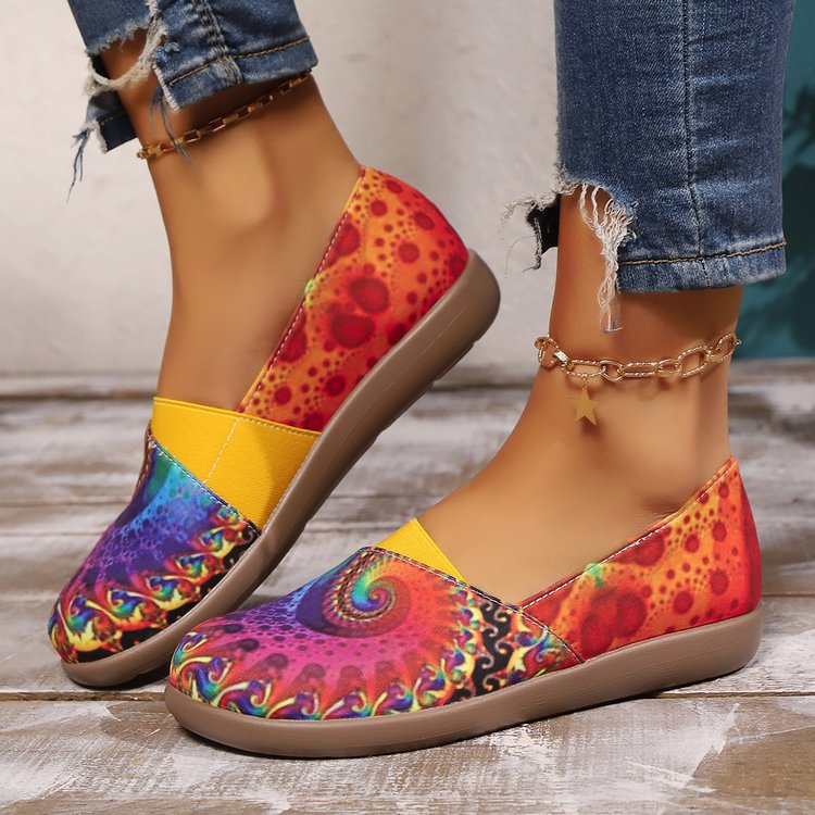 Damen farbenfrohe und bequeme Freizeitschlüpfschuhe Shopnory