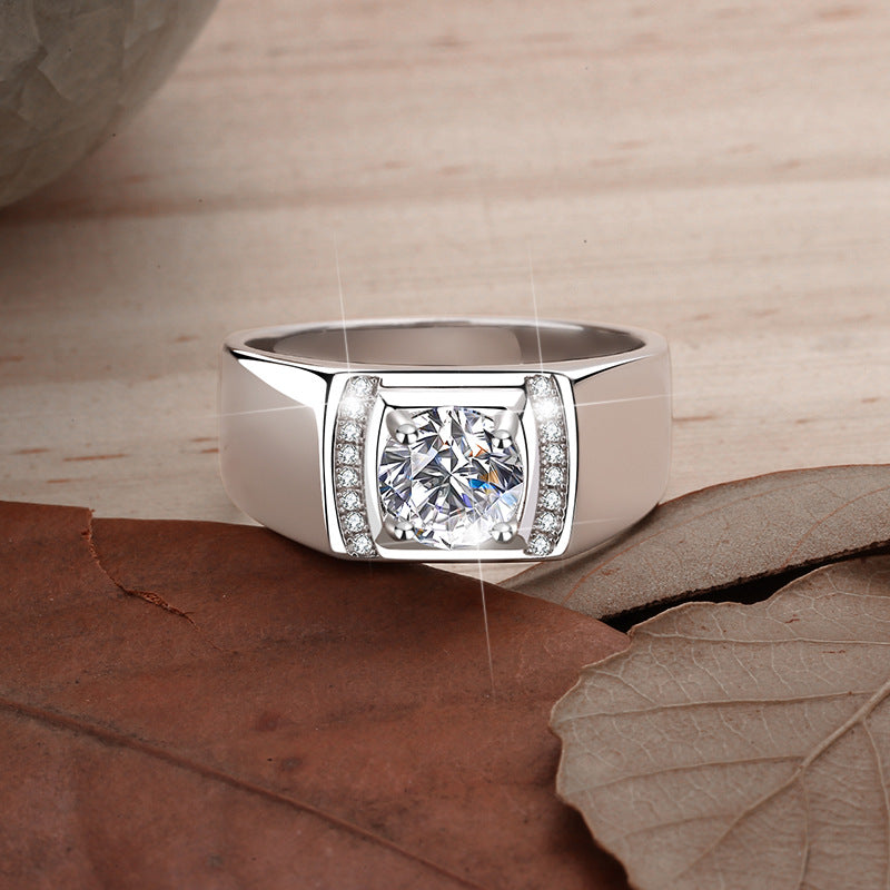 Damenring mit zartem, runden Pink-Zirkonia und funkelndem Design Shop Nory