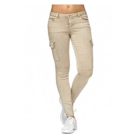 Damen Cargo-Hose mit elastischem Bund und praktischen Seitentaschen