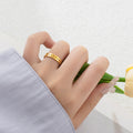 Damen modischer Ring mit elegantem Wellenmuster Shop Nory