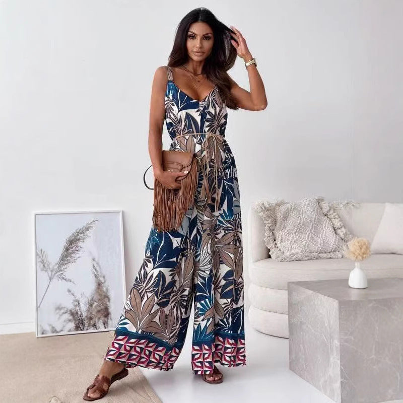 Damen Bohemian Weitbeiniger Bodysuit