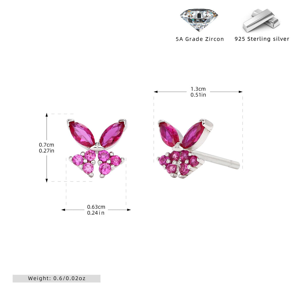 Damen Ohrstecker im fröhlichen Blumenmotiv aus 925 Sterling Silber Shop Nory
