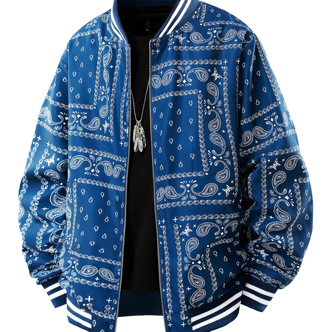 Herren Coole Bomberjacke mit Paisleymuster Shop Nory
