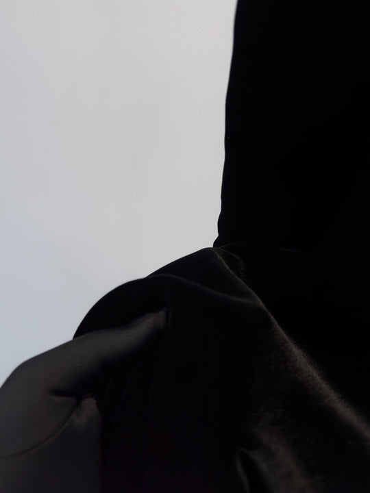 Damen Luxuriöses Samt Langarmkleid Shop Nory