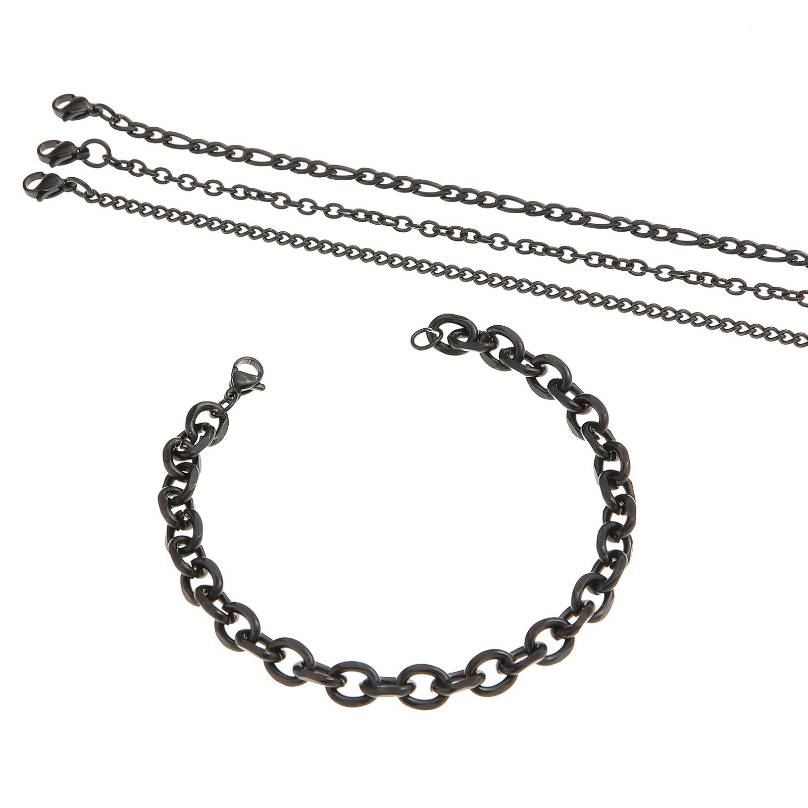 Damen Halskette aus robusten Metallringen Shop Nory