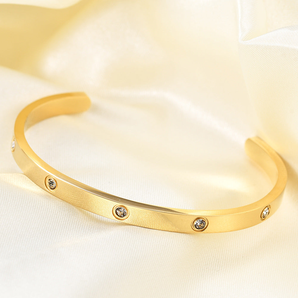 Damen Armreif mit funkelnden Zirkonia-Elementen Shop Nory
