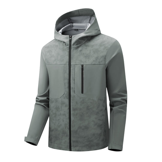 Herren Urbanes Softshell-Hybrid mit wasserabweisender Beschichtung, Kapuze und Brust-Reißverschluss Shop Nory