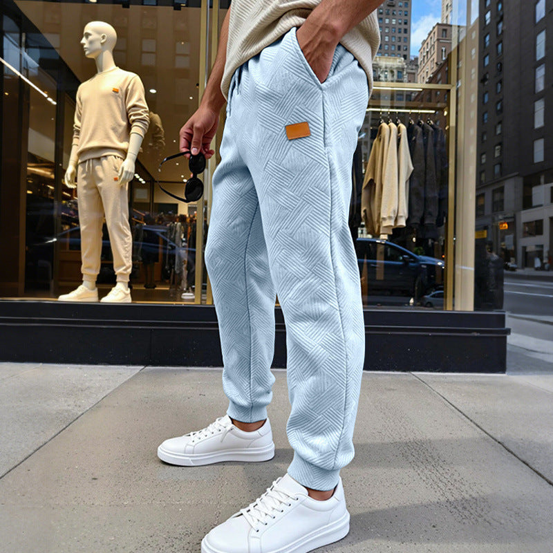 Herren Stepp-Jogginghose mit geometrischem Strukturmuster Shop Nory