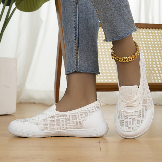 Damen leichte atmungsaktive Slip-On Sneaker mit Netzeinsatz Shop Nory