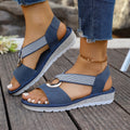 Damen Sandalen mit ergonomischer Sohle und modischem Riemendesign