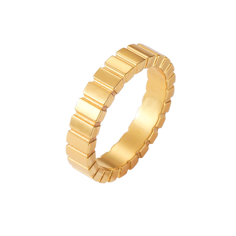 Damen Ring mit strukturiertem Kanten-Design Shop Nory