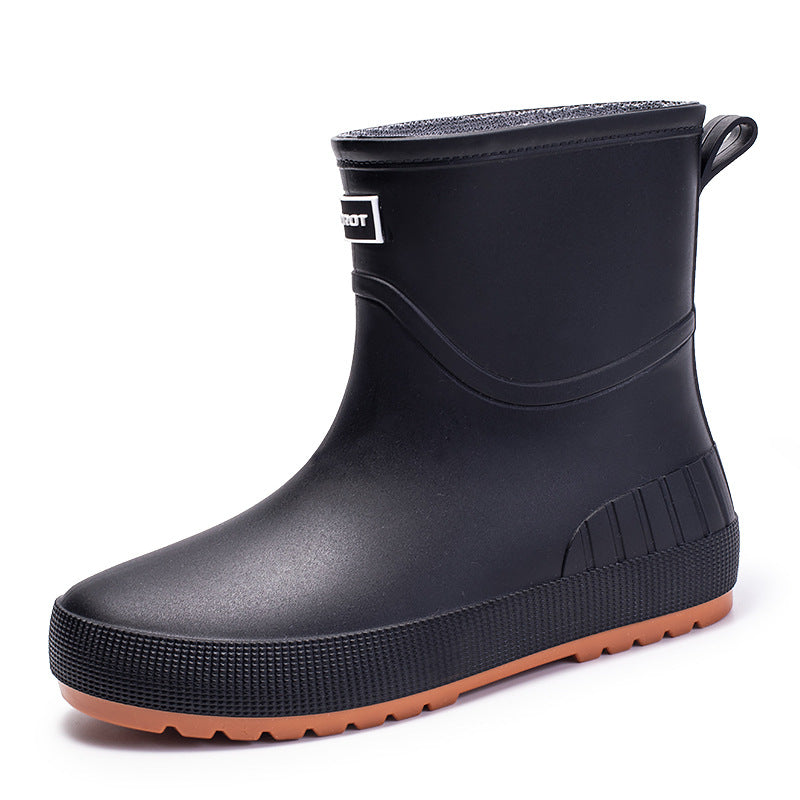 Damen Wasserdichte Kurz-Gummistiefel mit rutschfester Profilsohle und komfortabler Innensohle Shop Nory