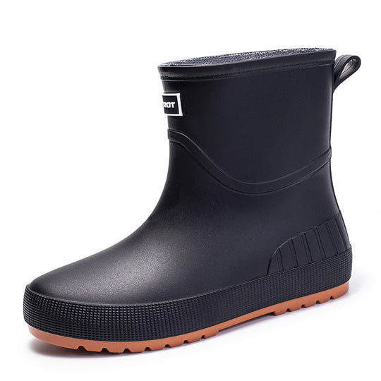Damen Wasserdichte Kurz-Gummistiefel mit rutschfester Profilsohle und komfortabler Innensohle Shop Nory