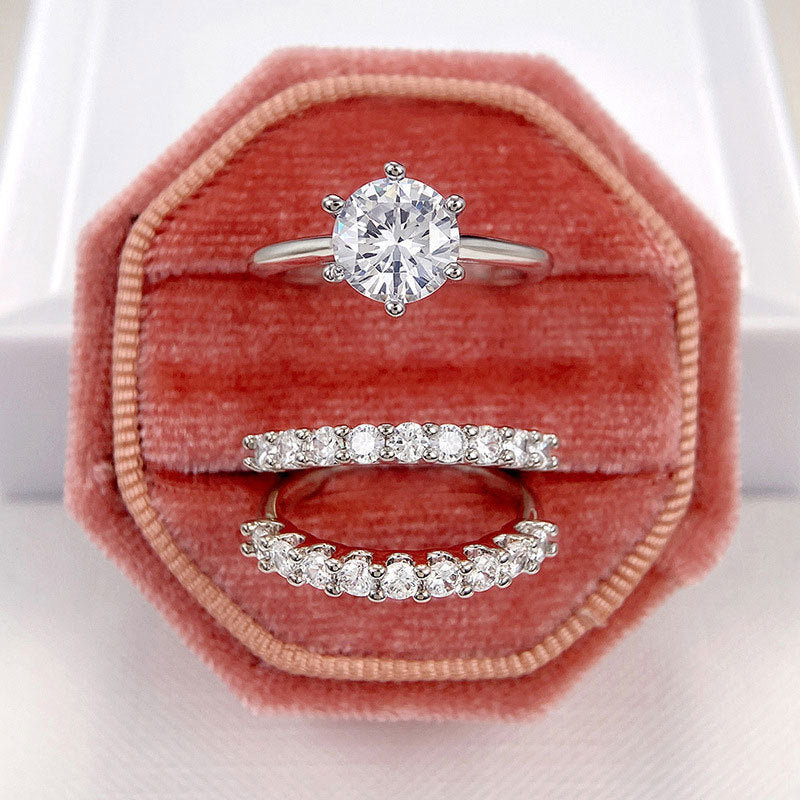 Damen Funkelnder Ring mit kreativem Design und Zirkonia-Steinen Shop Nory
