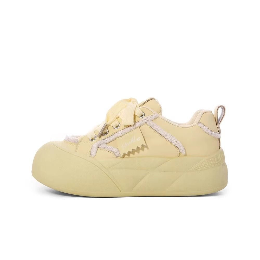 Damen Plateausneaker mit Plüschbesatz, weich gepolsterter Innensohle und skulpturierter Sohle Shop Nory