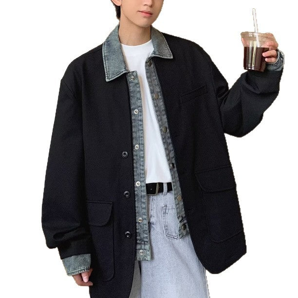 Herren Oversized Sakkojacke mit aufgesetzten Pattentaschen Shop Nory