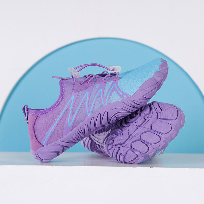 Damen Wassersportschuhe mit rutschfester Sohle und elastischem Schnürsystem