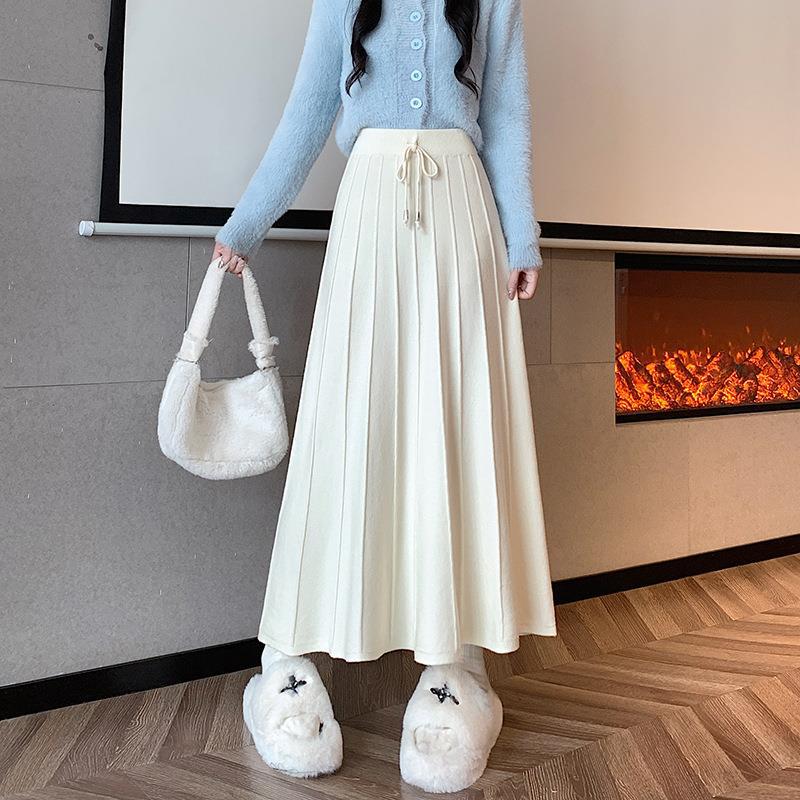 Damen Eleganter und fließender Maxirock Shop Nory