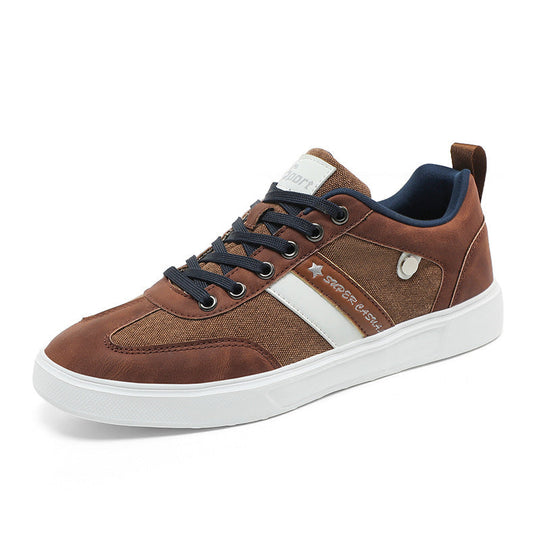 Herren nan urbaner Canvas- und Kunstleder-Sneaker mit gepolstertem Einstieg und profilierter Gummisohle