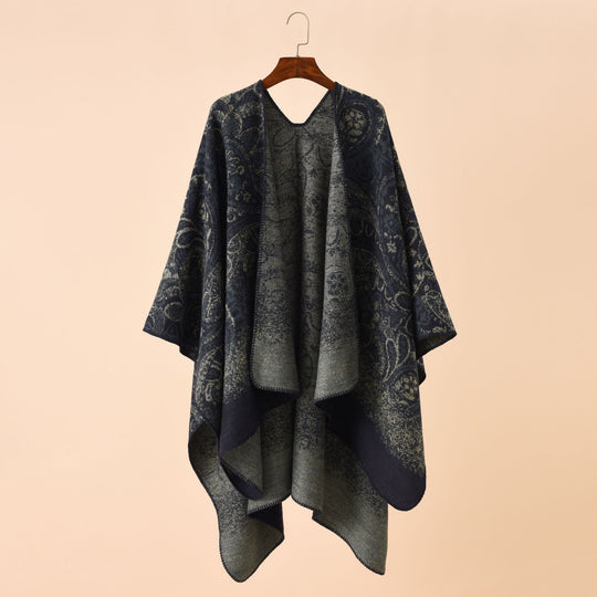 Damen Jacquard Poncho mit Paisley‑Muster Shop Nory