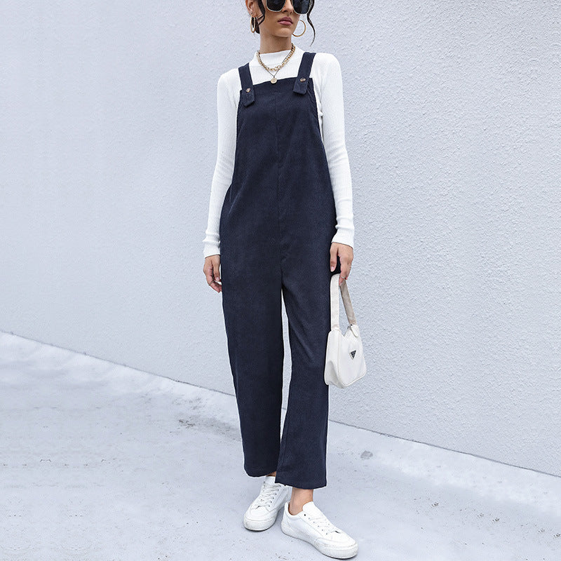 Damen Lässiger Overall mit hohen Kragen Shop Nory