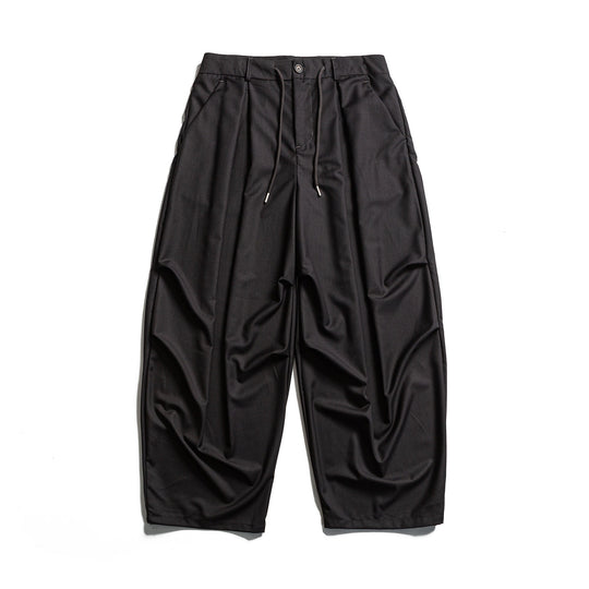 Herren Cropped-Hose mit Bundfalten, Tunnelzug und dezenter Bundverlängerung Shop Nory
