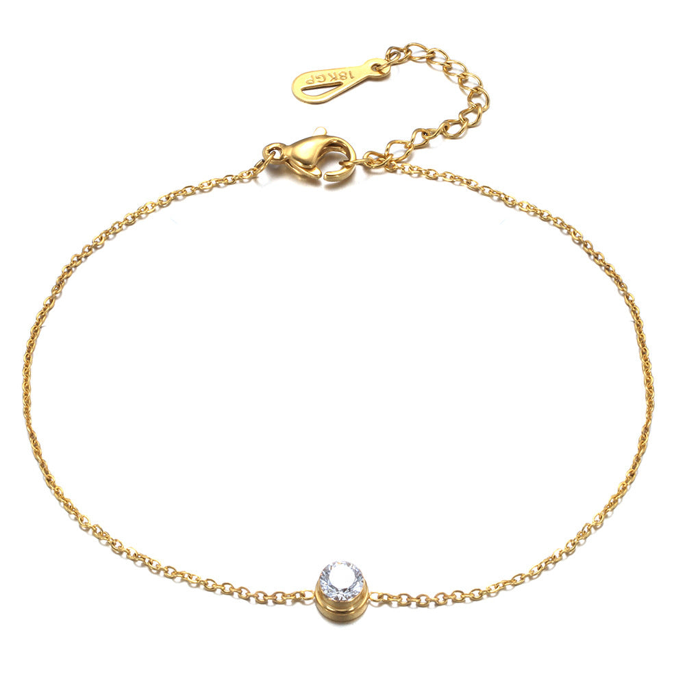Damen zartes Armband mit funkelndem Zirkonia-Shop Nory
