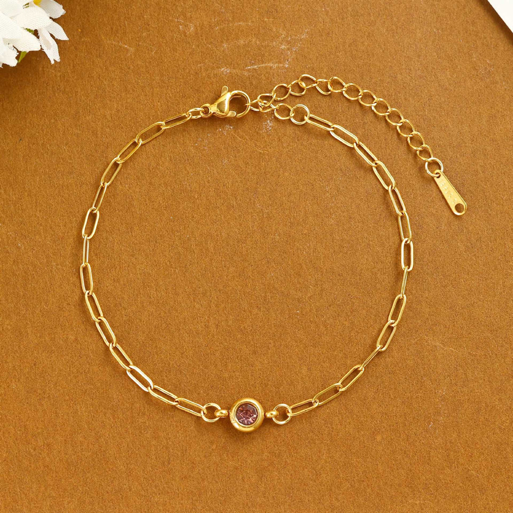Damen zartes Armband mit funkelndem Kristall Shop Nory
