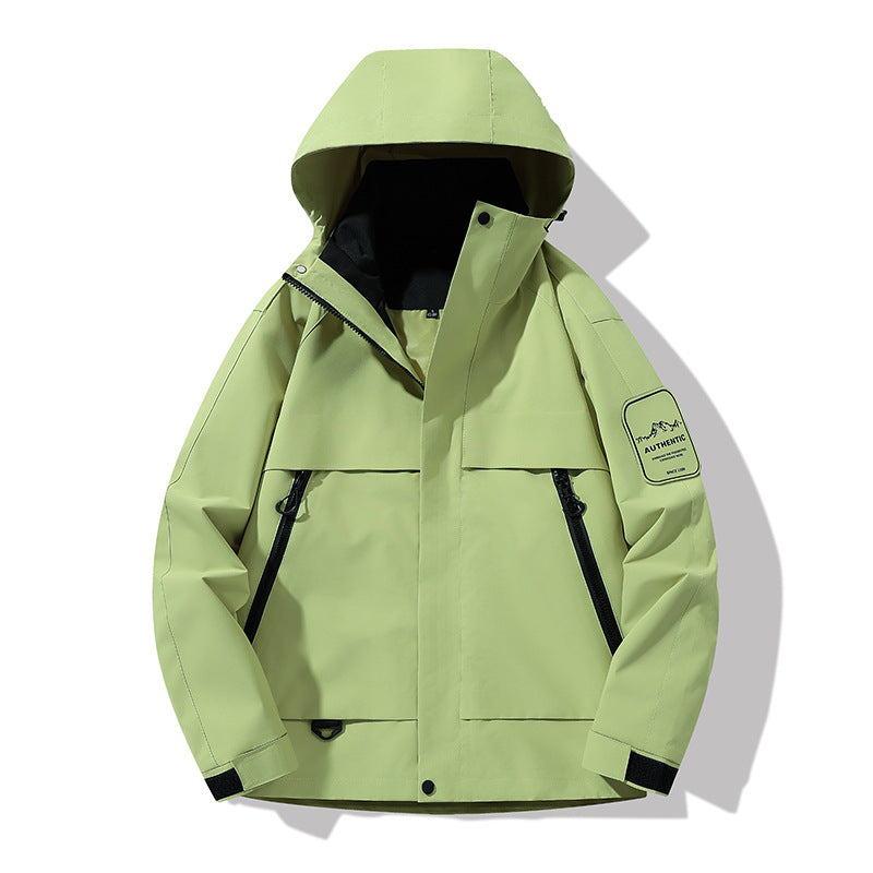 Herren multifunktionale Wasserfeste Softshell-Regenjacke mit abnehmbarer Fleece-Innenjacke Shop Nory
