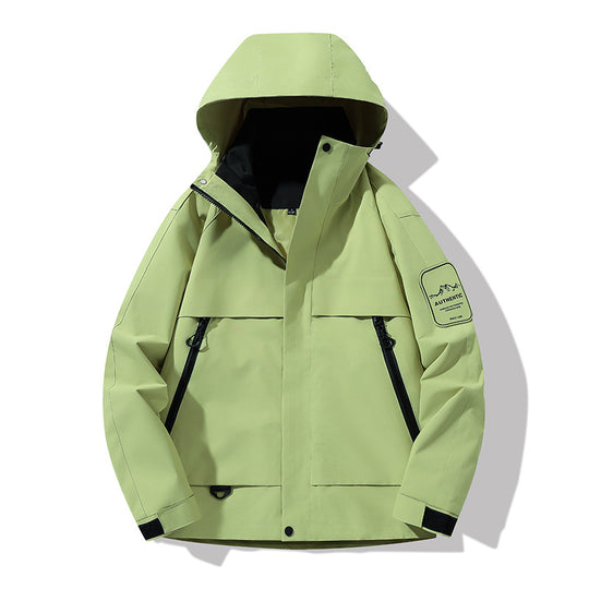 Herren multifunktionale Wasserfeste Softshell-Regenjacke mit abnehmbarer Fleece-Innenjacke Shop Nory