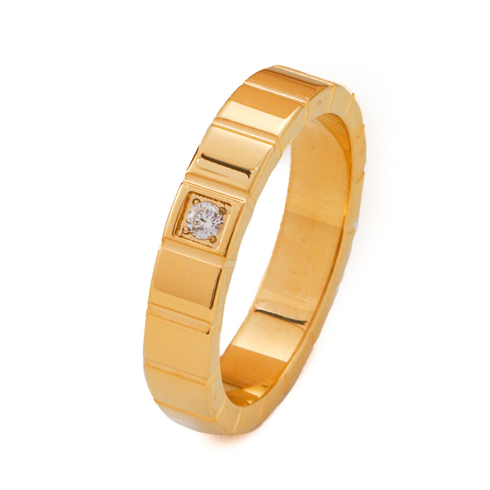 Damen Begleiter Ring mit minimalistischer Struktur Shop Nory