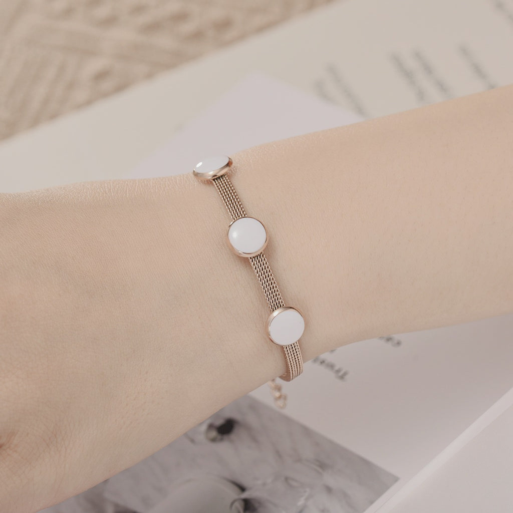 Damen eleganter Mesh-Armband mit innovativen Einsätzen Shop Nory