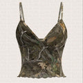 Damen Camouflage Top Shopnory