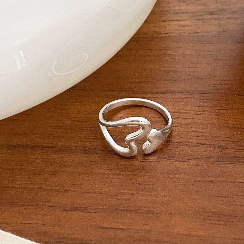 Damenring mit verspieltem Herzdesign Shop Nory