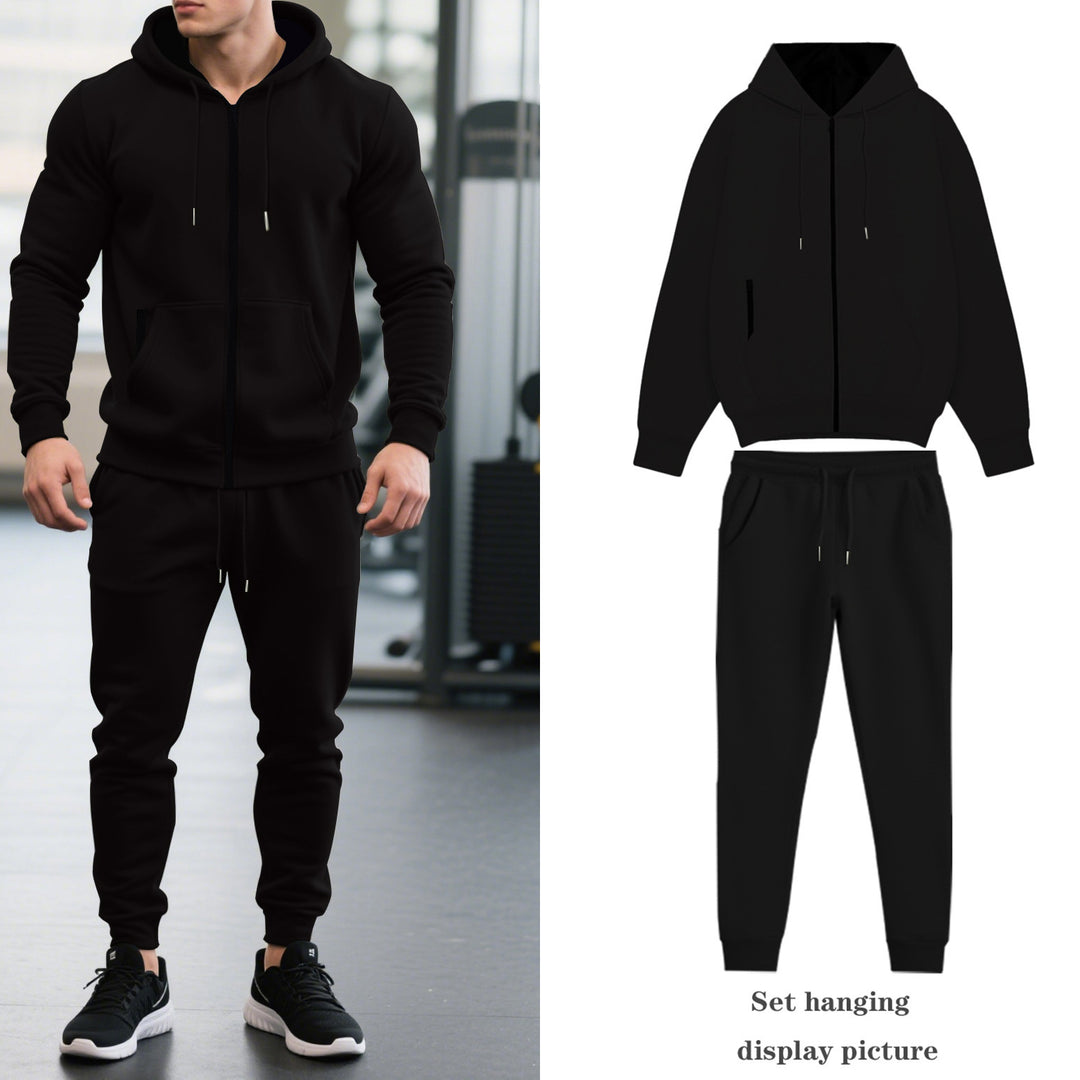 Herren nan zweiteiliges Performance Fleece Jogginganzug-Set mit Kapuzenjacke, verdecktem Reißverschluss und tapered Jogginghose Shop Nory