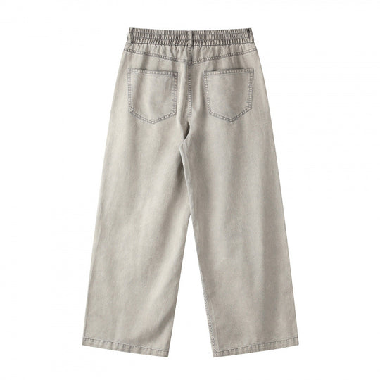 Damen Weite Cropped-Jeanshose Shop Nory