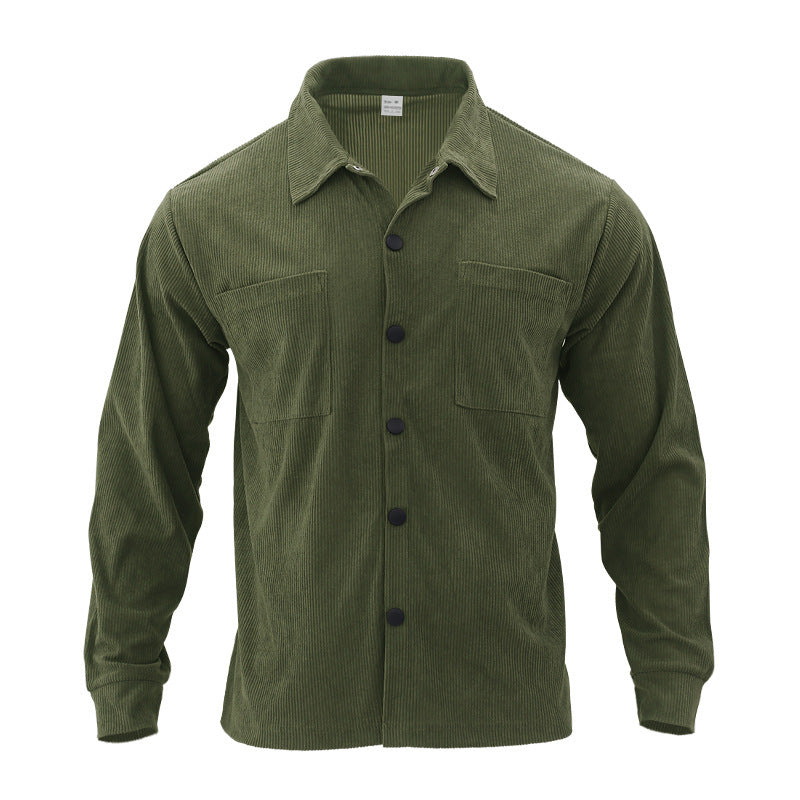 Herren Hochwertige Cordjacke mit praktischen Brusttaschen