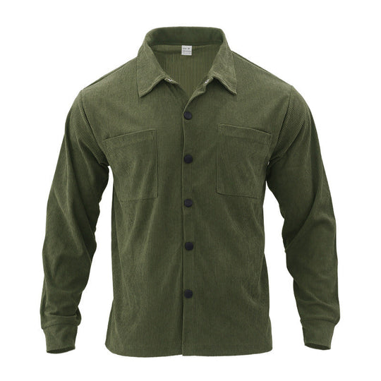 Herren Hochwertige Cordjacke mit praktischen Brusttaschen