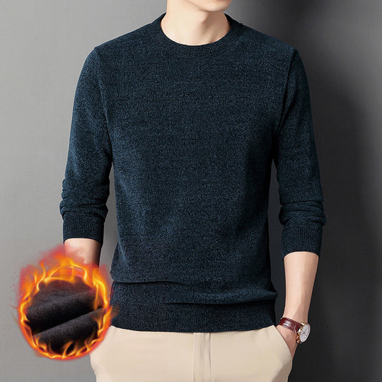 Herren Feinstrick-Thermopullover mit Thermo-Fleece-Innenfutter und schmaler Passform Shop Nory