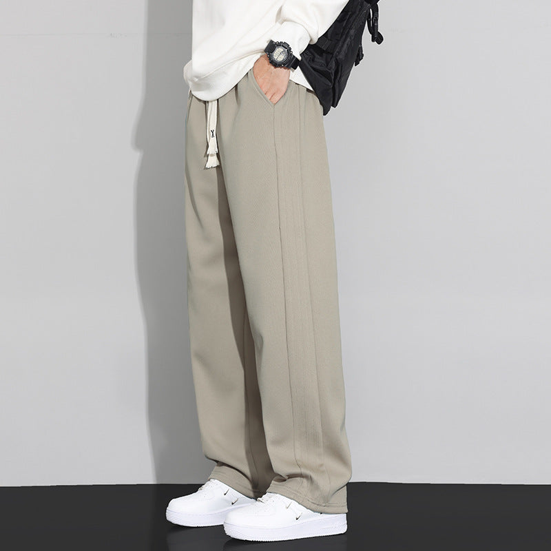 Herren Locker-weit geschnittene Lounge-Jogginghose mit Baumwoll-Fleece-Innenfutter und verstellbarem Kordelzug Shop Nory