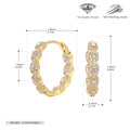 Damen Ohrhänger mit luxuriösen Zirkon-Akzenten aus 925 Sterlingsilber Shop Nory