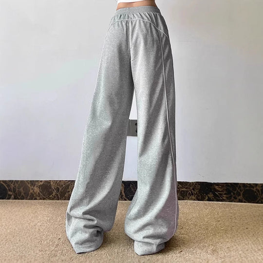 Damen Lässige Jogginghose mit weitem Schnitt und elastischem Bund