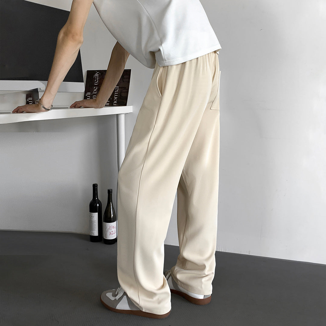 Herren Weite Relaxed-Fit Loungehose mit elastischem Bund und Tunnelzug Shop Nory